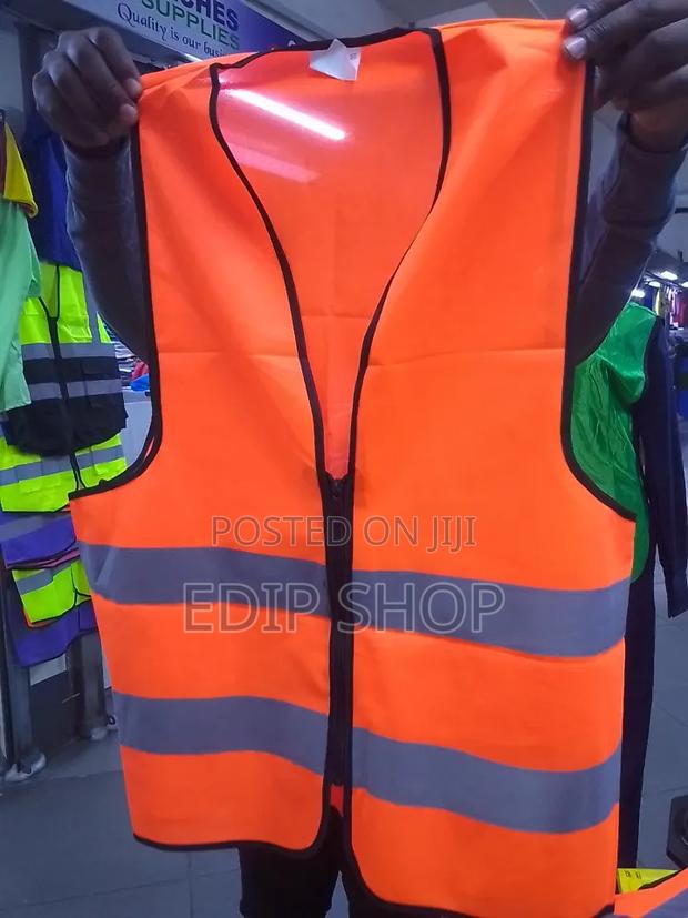 Orange Reflector Vests With Zip