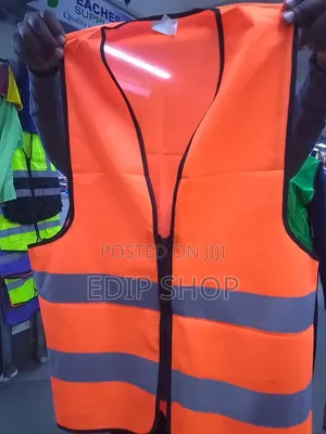 Orange Reflector Vests With Zip