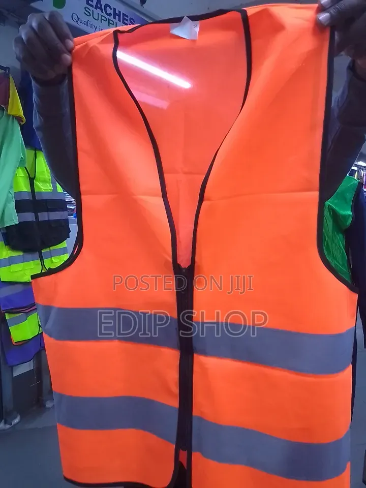 Orange Reflector Vests With Zip