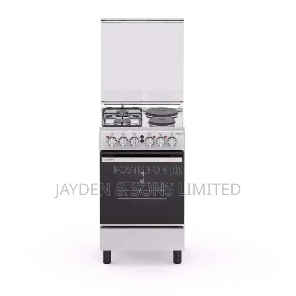 Hisense HF622GEES 60x55cm Freestanding Cooker – 2 Gas + 2 Electric