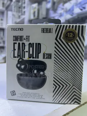 TECNO FreeHear 1 Open-Ear, Clip-on True Wireless Earbuds