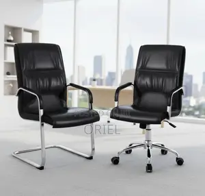 Office Chair : Ergonomic Leather Visitor Conference Chair