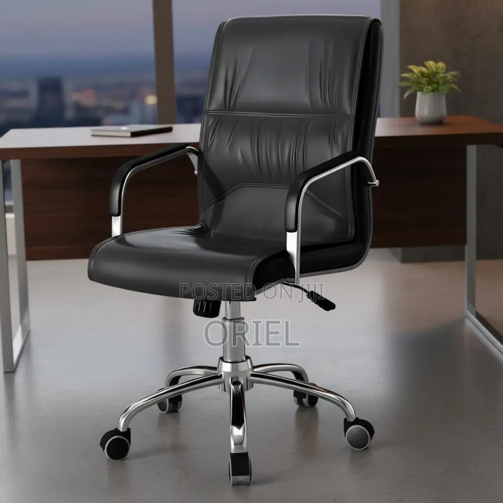 Office Chair : Ergonomic Leather Visitor Conference Chair