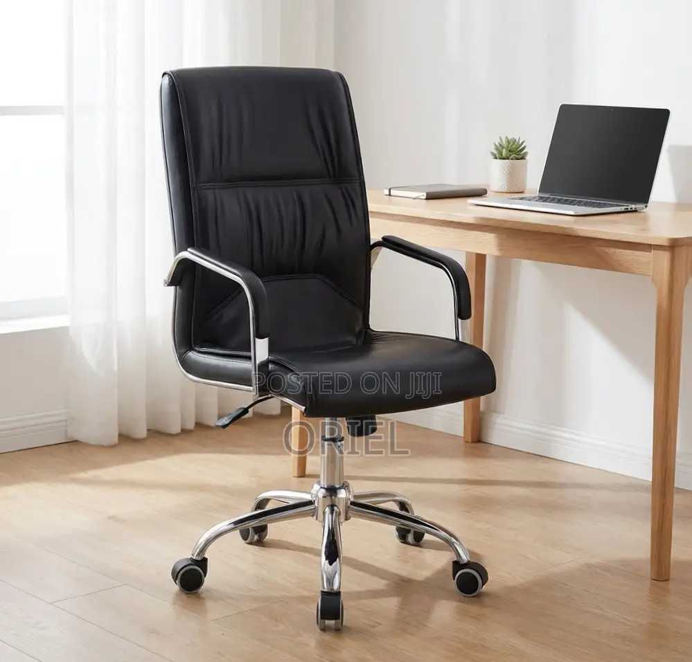 Office Chair : Ergonomic Leather Visitor Conference Chair