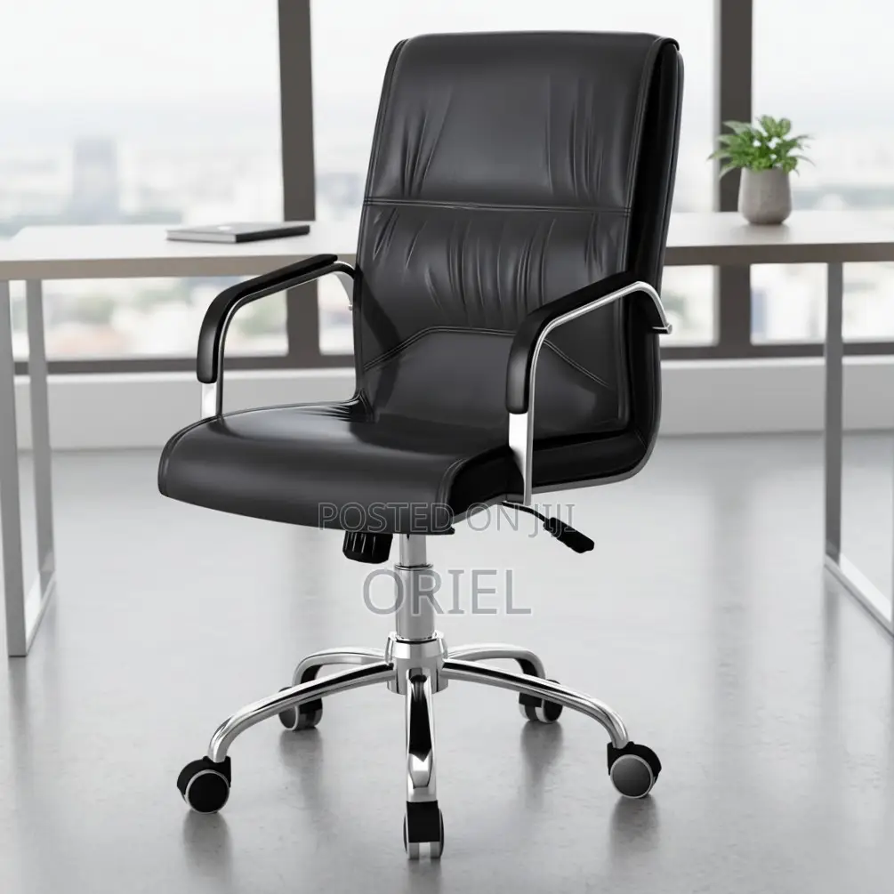 Office Chair : Ergonomic Leather Visitor Conference Chair
