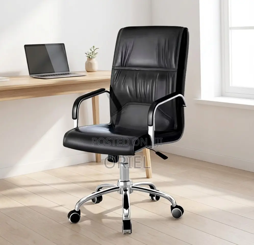 Office Chair : Ergonomic Leather Visitor Conference Chair