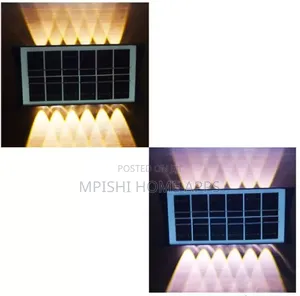 Solar Wall Light 12 LED Duo Color CBK-12