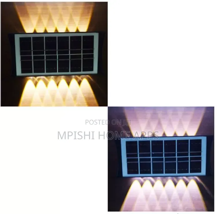 Solar Wall Light 12 LED Duo Color CBK-12