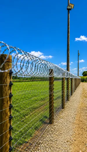 Heavy-Duty Chain Link Fence With Razor Wire | Security Fencing
