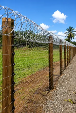 Heavy-Duty Chain Link Fence With Razor Wire | Security Fencing