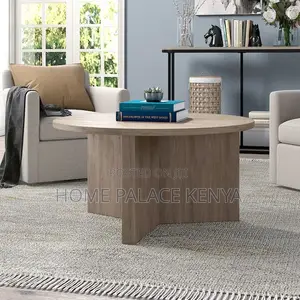 Coffee Table; Modern Designer Wooden Round Coffee Table