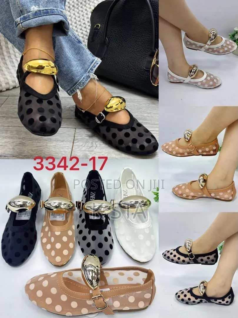 Polka Dots Ballerina Flats