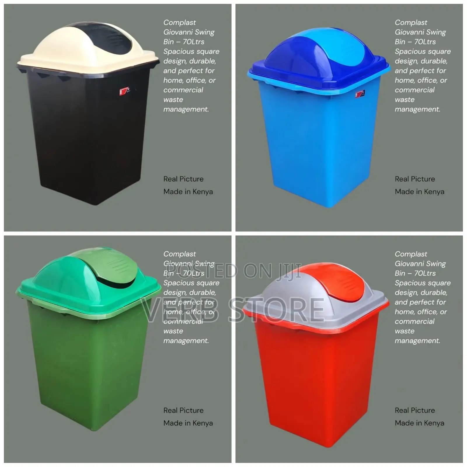 Complast Giovanni Swing Bin – 70ltrs*