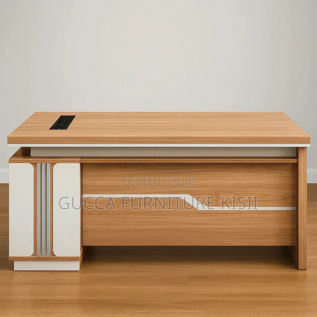 Office Desk; 160cm L-Shaped Executive Office Table
