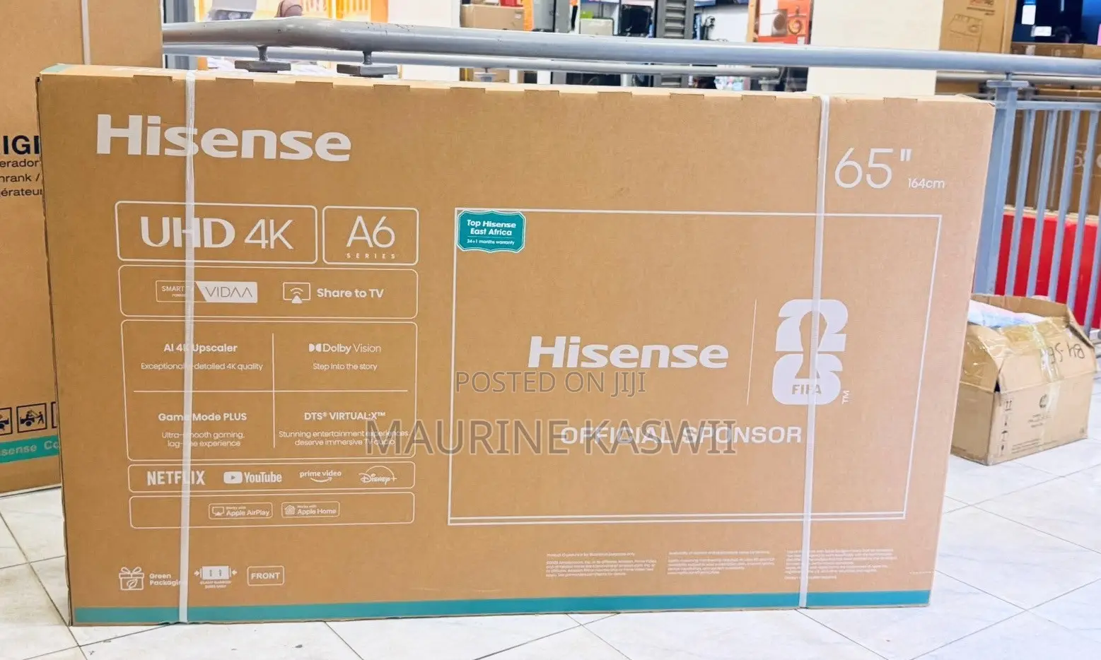 Hisense A6 65” Smart Vida Frameless Uhd