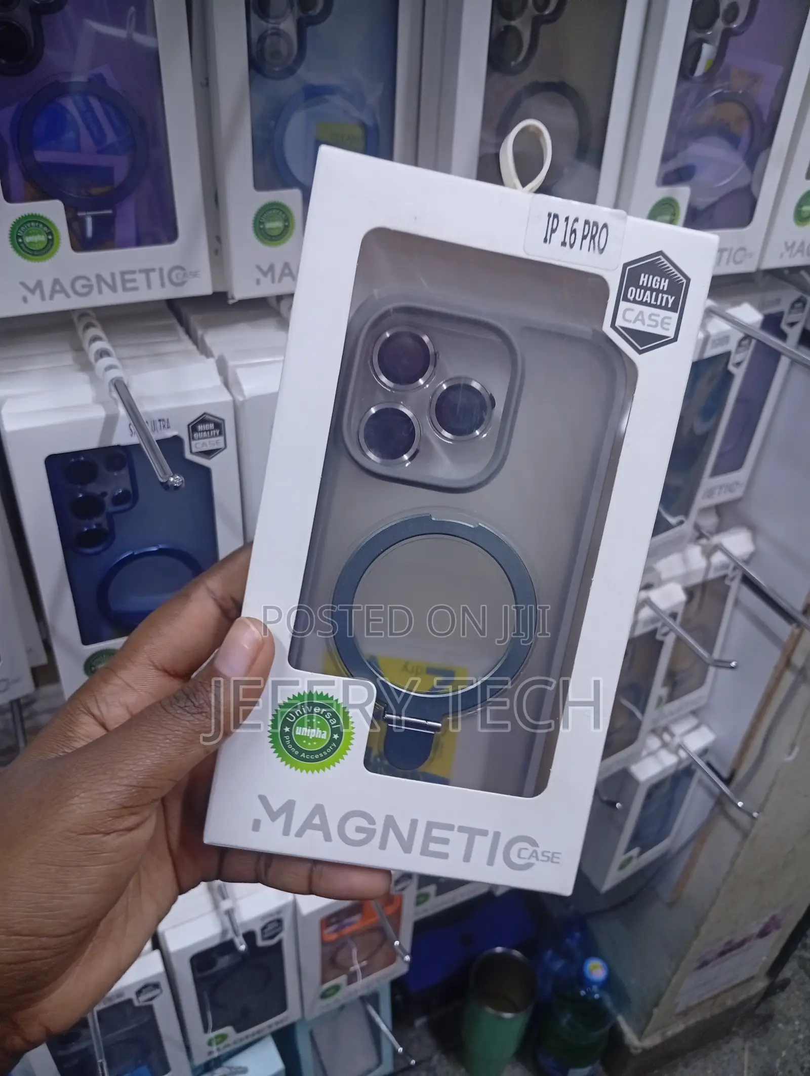 iPhone 16 Pro Magnetic Protective Case a Built-in MagSafe Ring