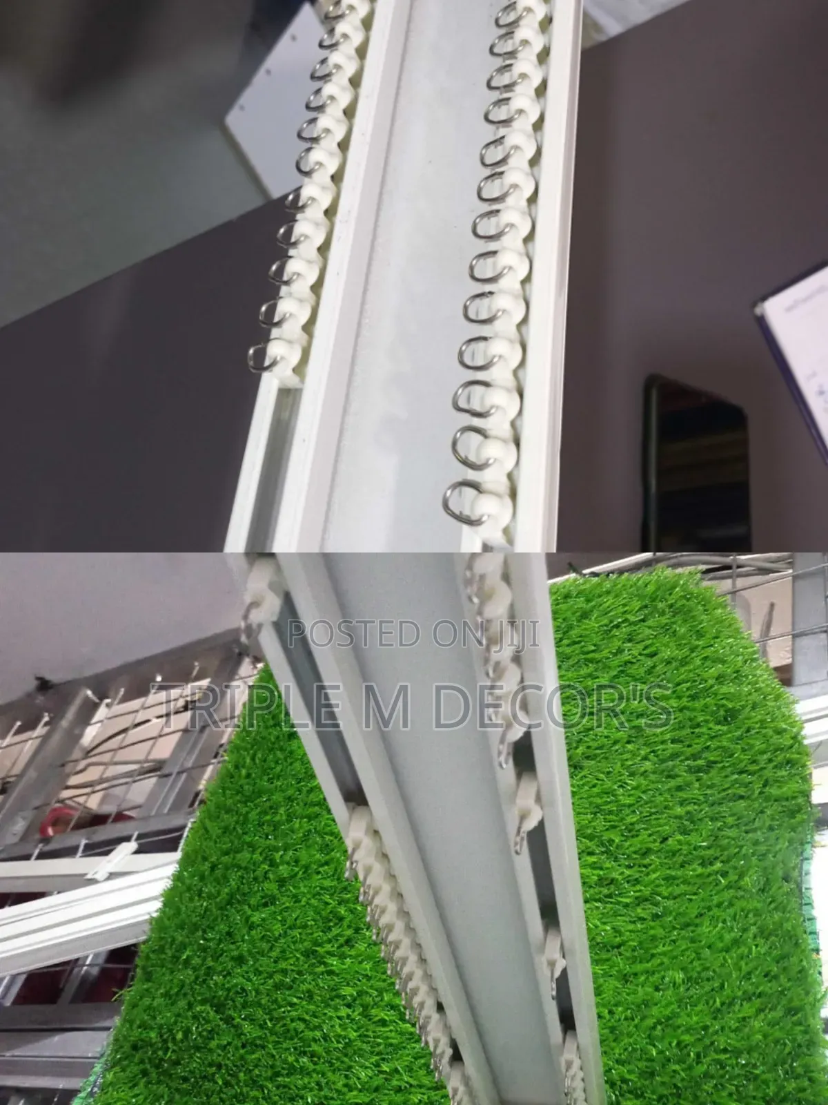 Double Curtain Rails With Smooth Silent Gliders
