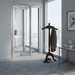 Dressers; Executive Long Mahogany Polished Coat Hanger