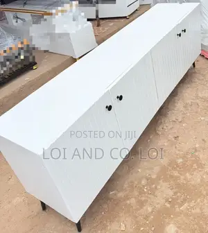 Executive Box TV Stand With Marble Top
