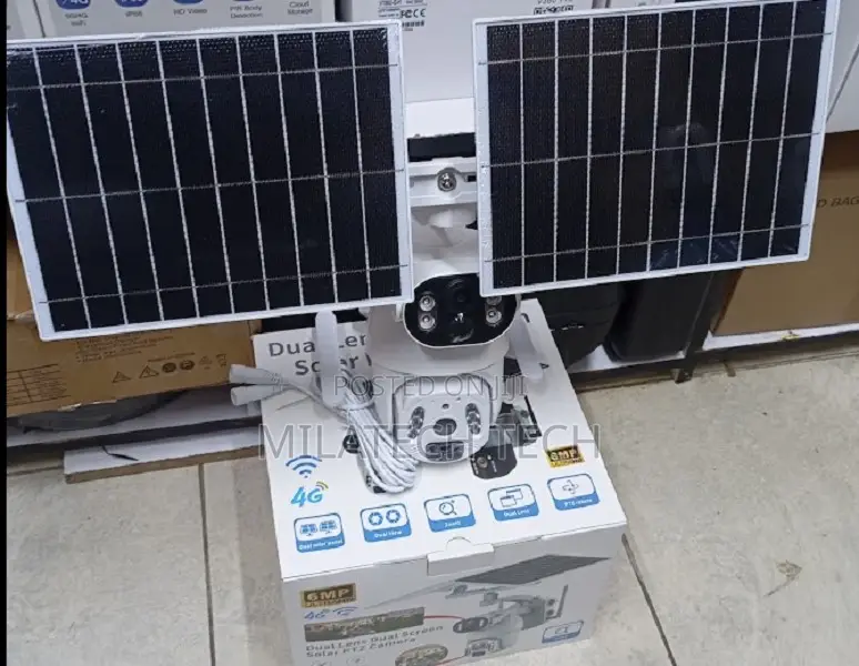 UBOX 6MP 4G Solar CCTV Camera With Mobile App