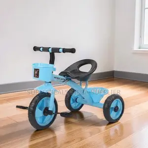 Easy to Move Comfortable Seat 1-3yrs Age 3 Wheels Kids Tricycles