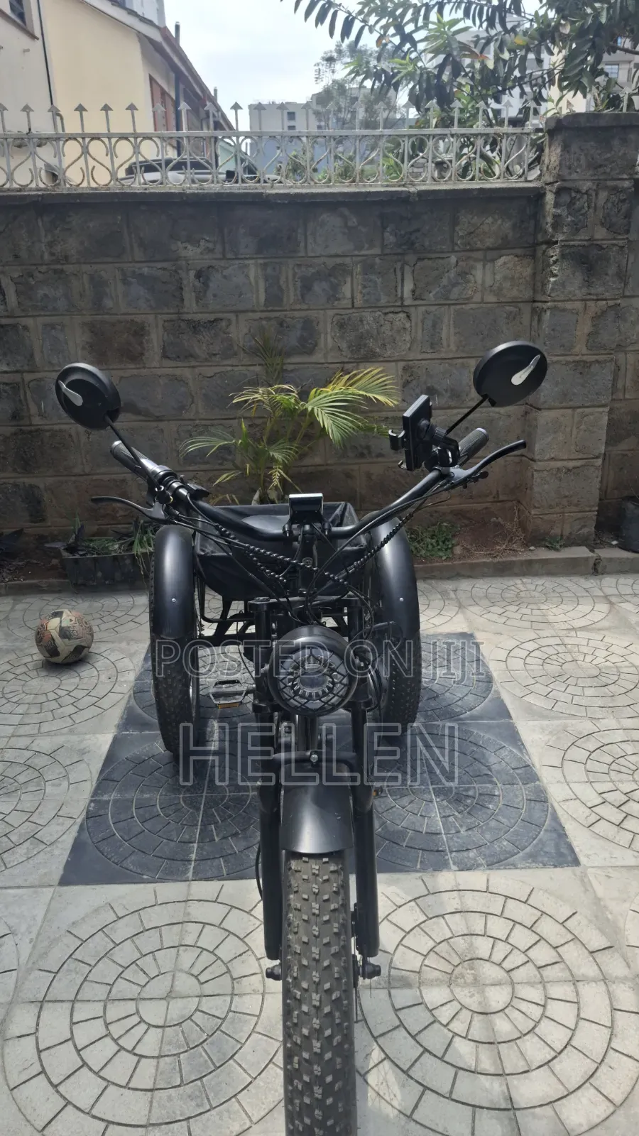 Black Electric Bike Tricycle