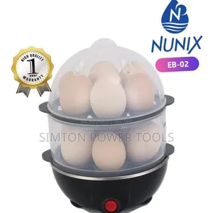 Nunix EB-02 Is a Double-Layer Electric Egg Boiler and Steamer
