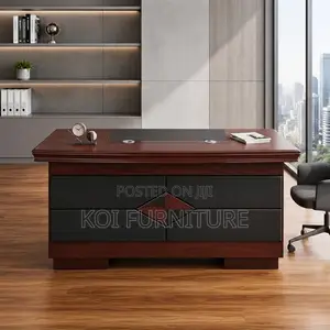 Office Desk; 1400MM Executive Modern Home Work Mahogany Desk