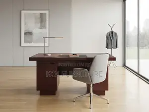 Office Desk; 1400MM Executive Modern Home Work Mahogany Desk