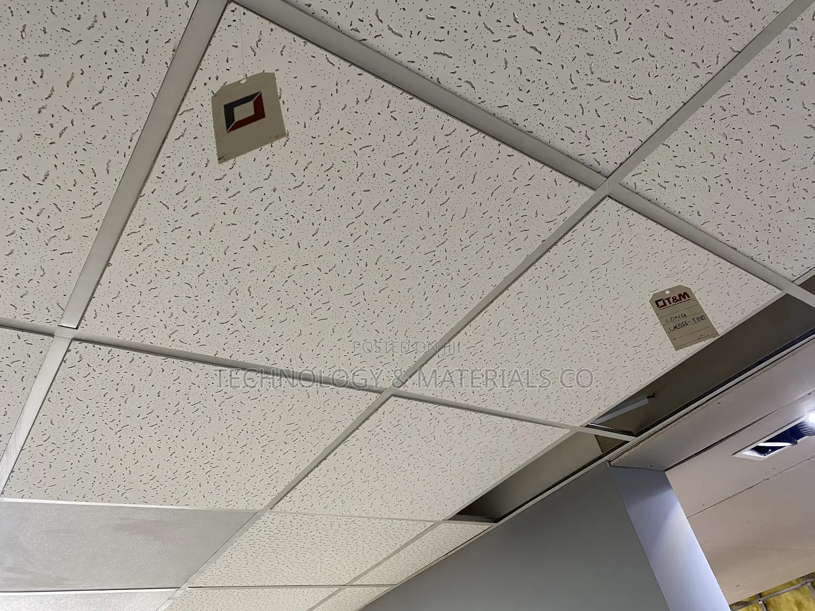 Commercial Ceiling Systems- Acoustic Tiles 600x600mm
