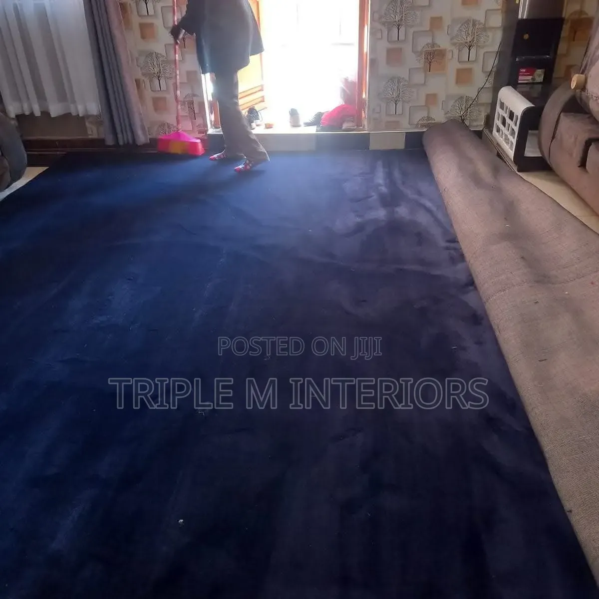 8mm Blue USA Carpet