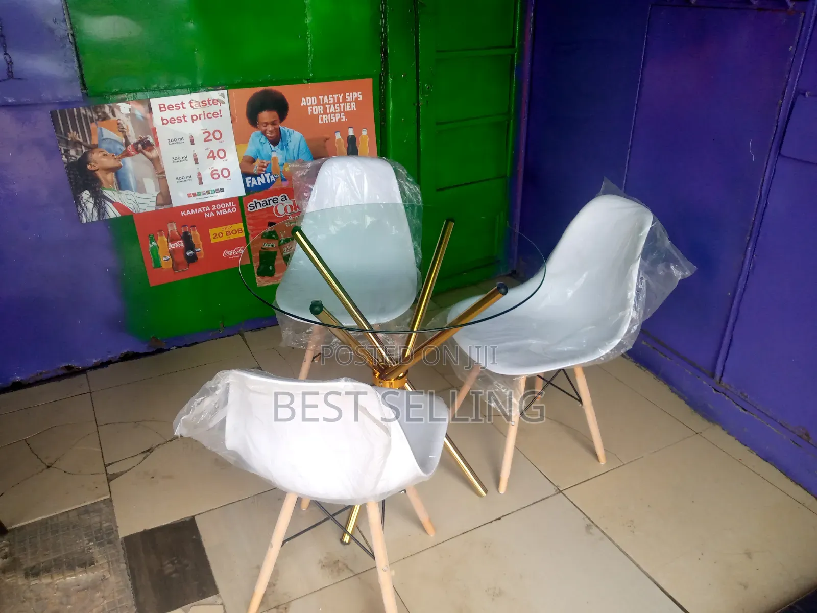 Modern Indoor or Outdoor Table and Chairs Set