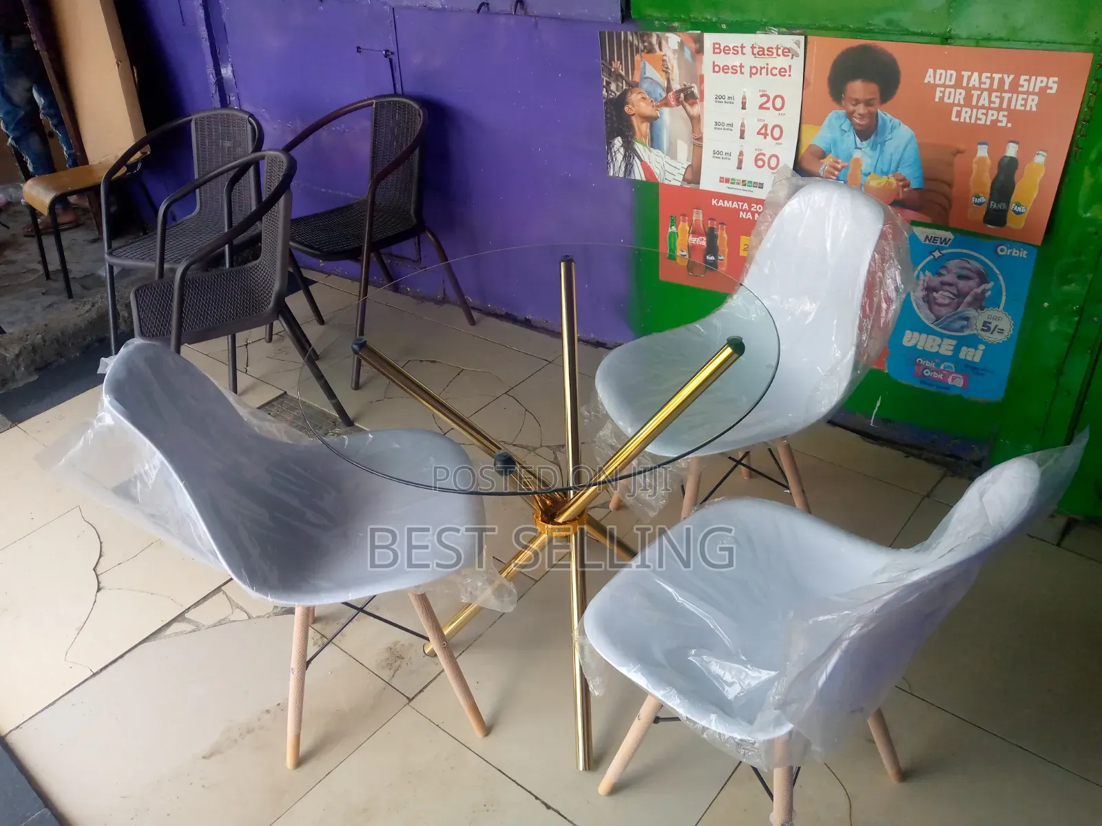 Modern Indoor or Outdoor Table and Chairs Set