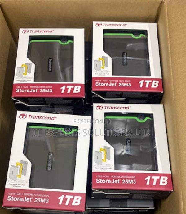 1 TB Transcend External/Portable Hard Drive (USB 3.1 Gen 1)