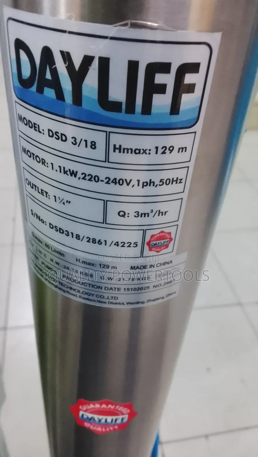 3/18 DAYLIFF Water Pump