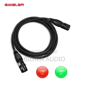 Balanced 3-Pin XLR Male to XLR Female Microphone Cable 3 Metres