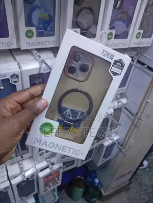 Magnetic Phone Case for the iPhone 12 Pro Max Metal Ring and MagSafe
