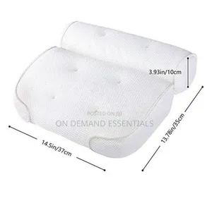 Bath Tub Bath Pillow Size 37x35x10cm 6 Silicone Suction Cups