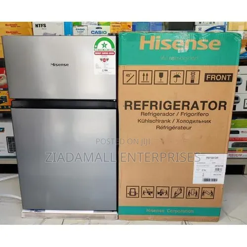 Colour Grey New Hisense Two Door 91L Refridgerator