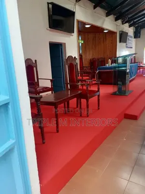 Heavy-Duty Red Delta Exhibition Carpet | 4mm Durable Thickness