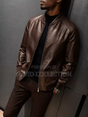 Navy Blue/Brown Leather
