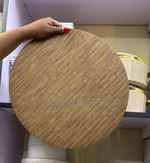 High Quality Metallic Bronze Effect Round Table Mats Price: 6pc