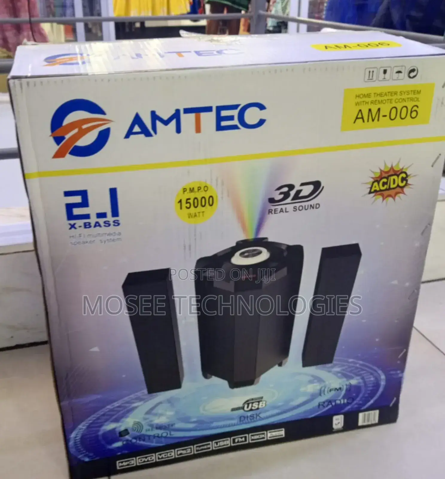 Amtec AM-006 2.1 Channel X-Bass Multimedia Speaker System