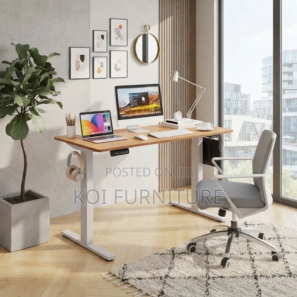 Office Desk; 140cm Electric Home Office Studio Streaming Desk