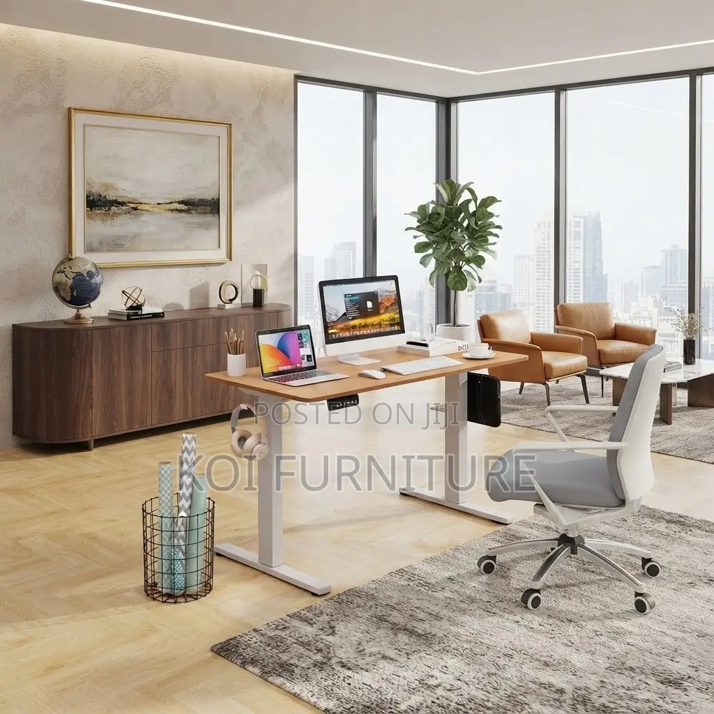 Office Desk; 140cm Electric Home Office Studio Streaming Desk