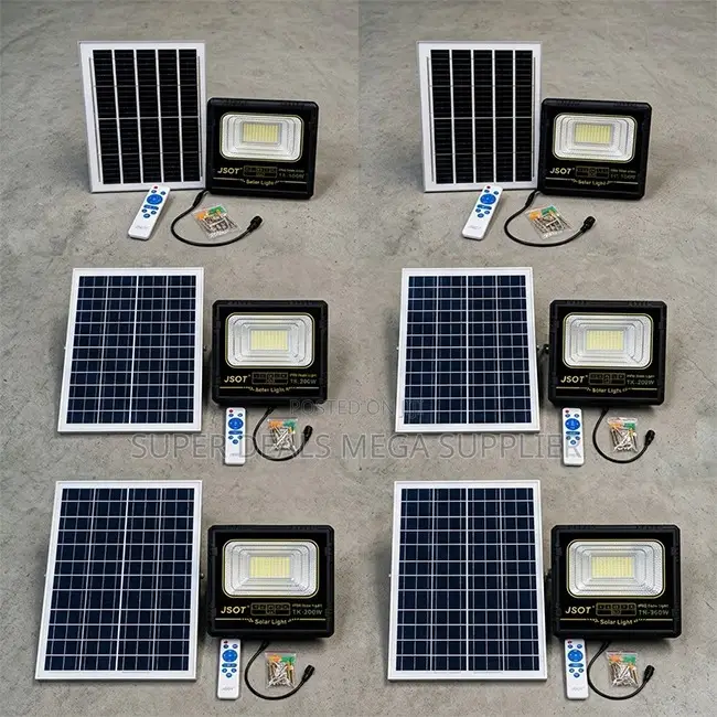 Ultra-Bright Waterproof 100W,200W,300W Watts Solar Flood Lights