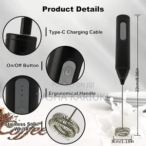 Electric Milk Frother Size: 24cm Long Colours: *Black and White*gale