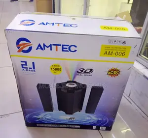 Amtec AM-006 X-Bass 2.1-Channel Hi-Fi Audio Speaker System