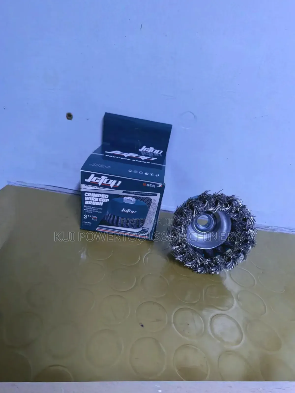 JCTop 3" Wire Cup Brush/ 75mm Crimped Wire Cup Brush