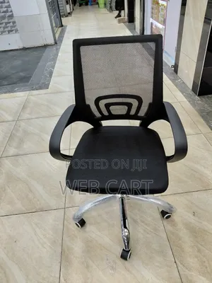 Office Chair Without Headrest -Adjustable